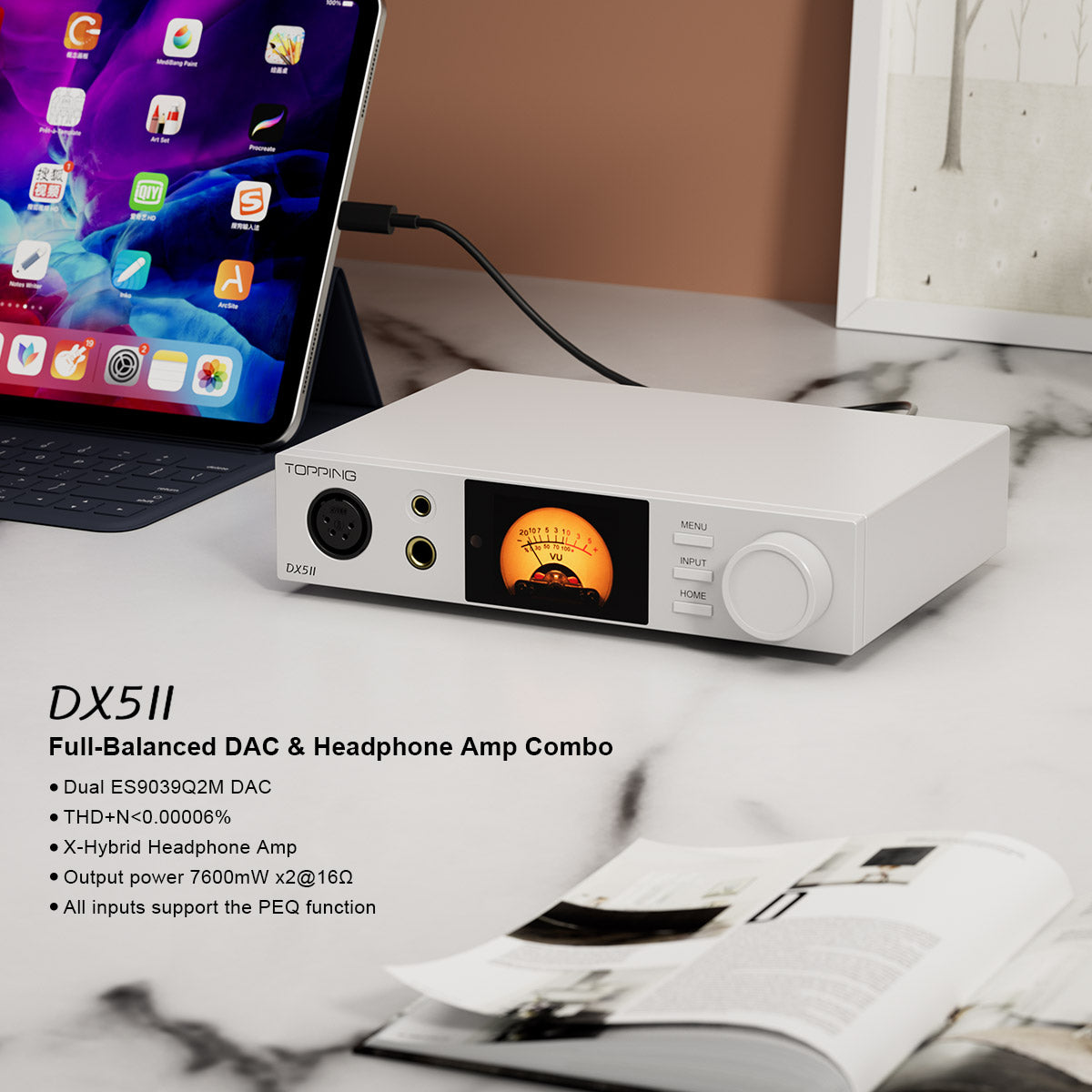 TOPPING DX5 II Hi-Res DAC & Headphone Amp Combo