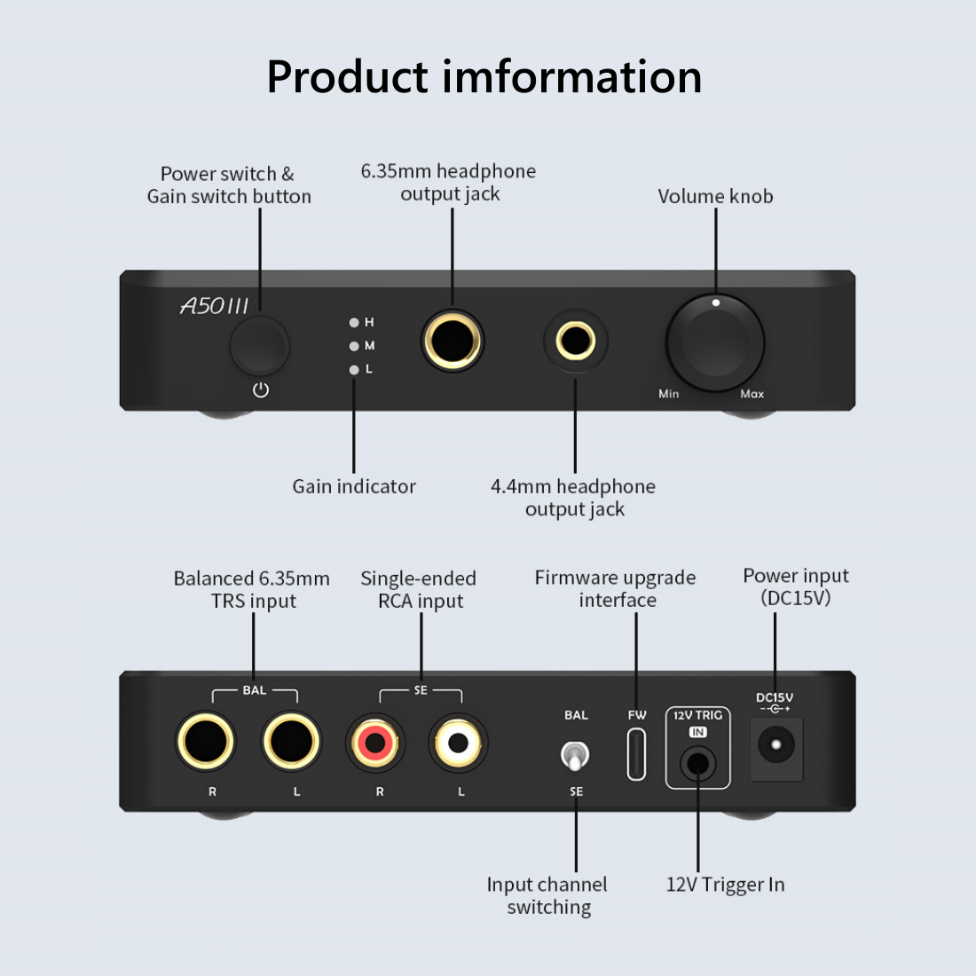 TOPPING A50 III Powerful Headphone Amplifier