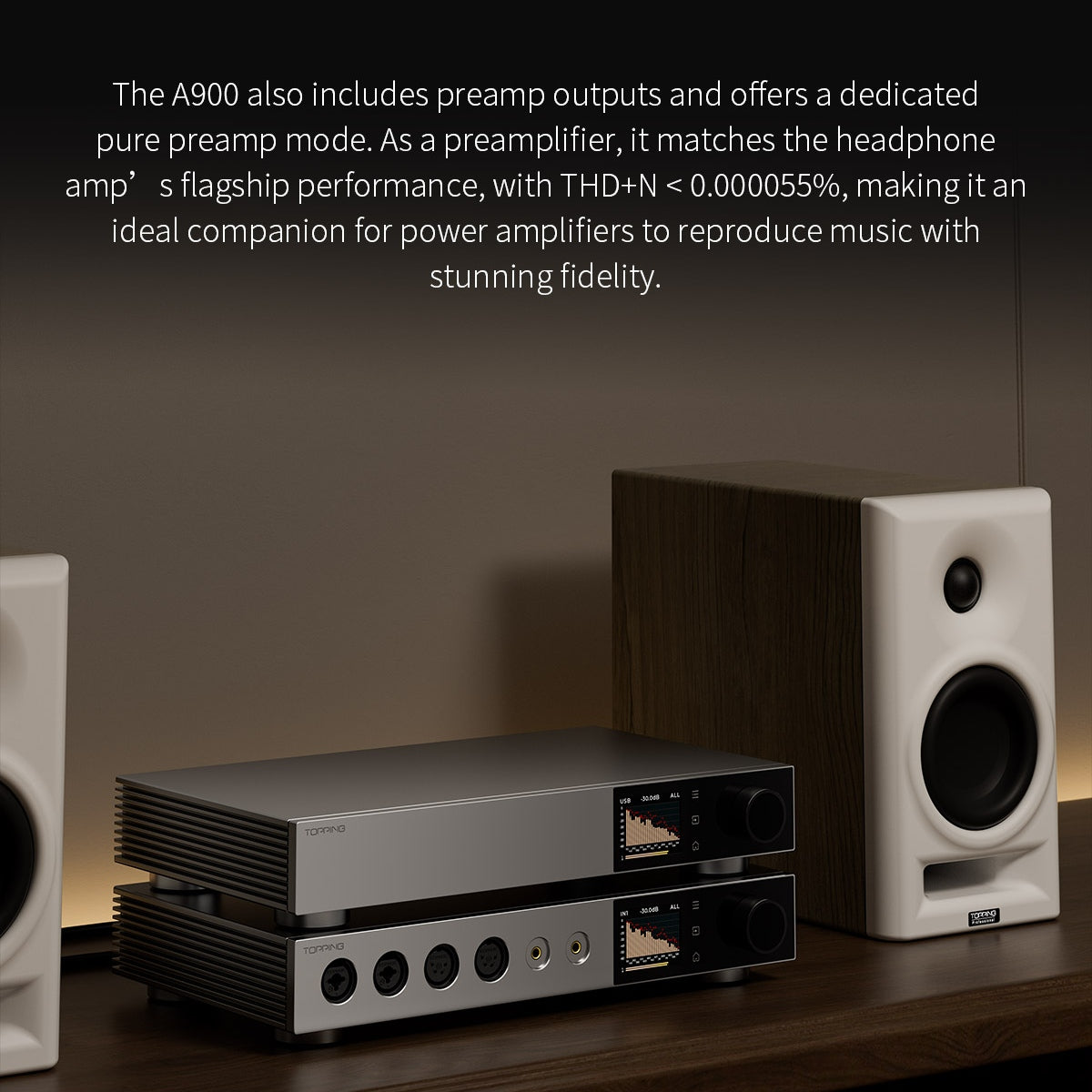 TOPPING A900 Ultra-Flagship Headphone Amplifier