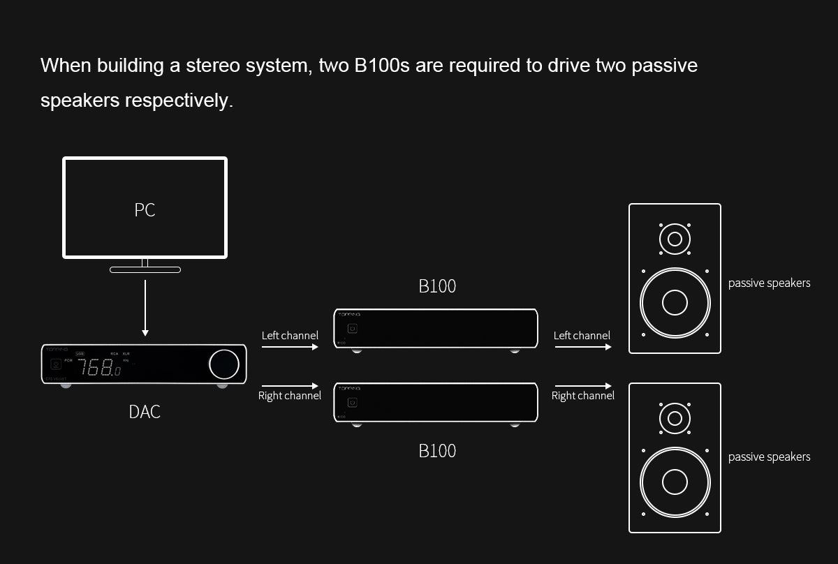 TOPPING B100 Mono Block Power Amplifier