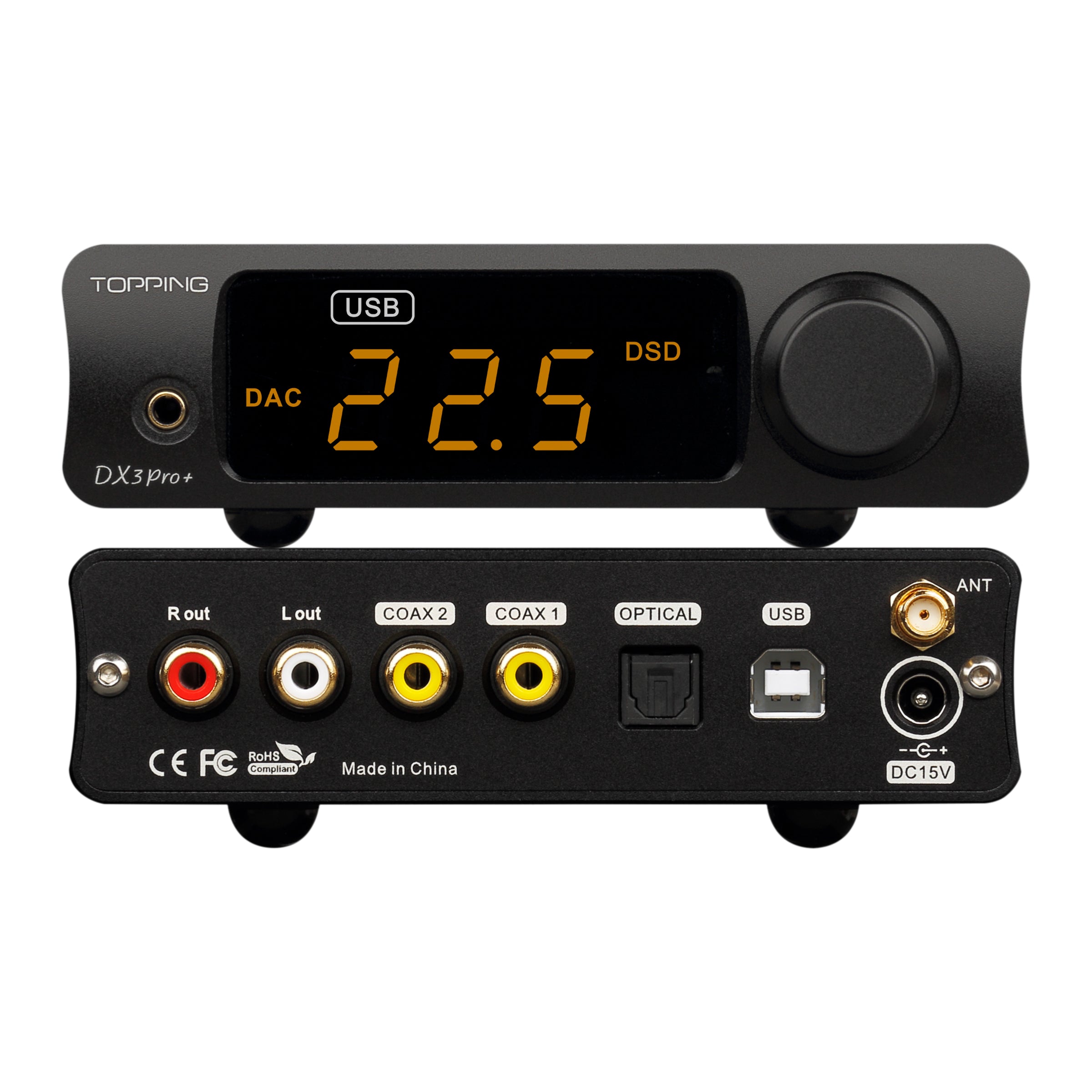 TOPPING DX3Pro+ LDAC Headphone Amplifier