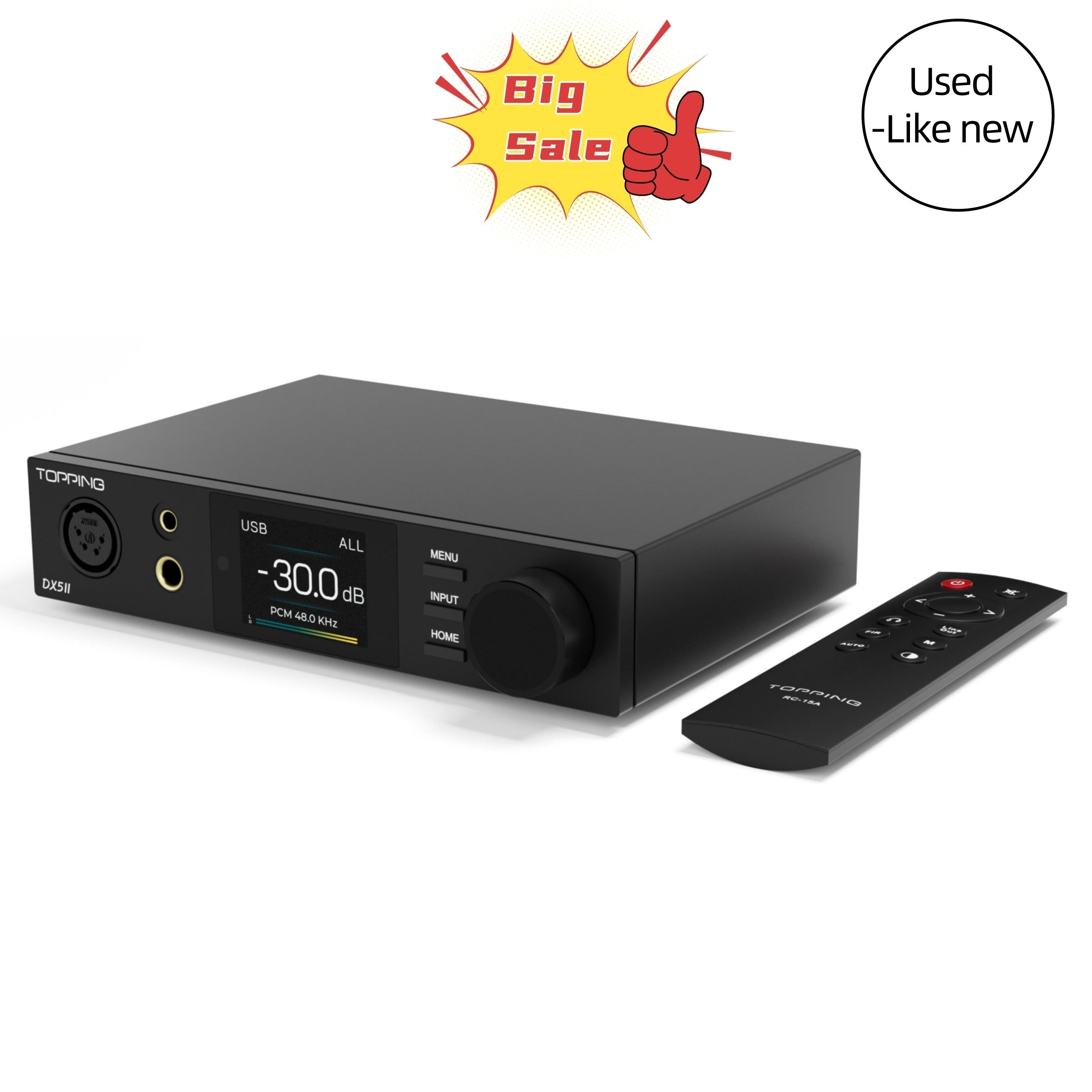 TOPPING DX5 II Hi-Res DAC & Headphone Amp Combo(Used-Like New)