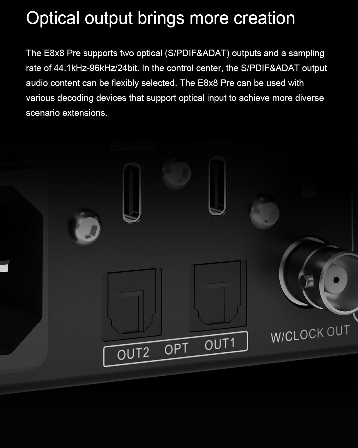 TOPPING E8x8 Pre Professional Audio Interface