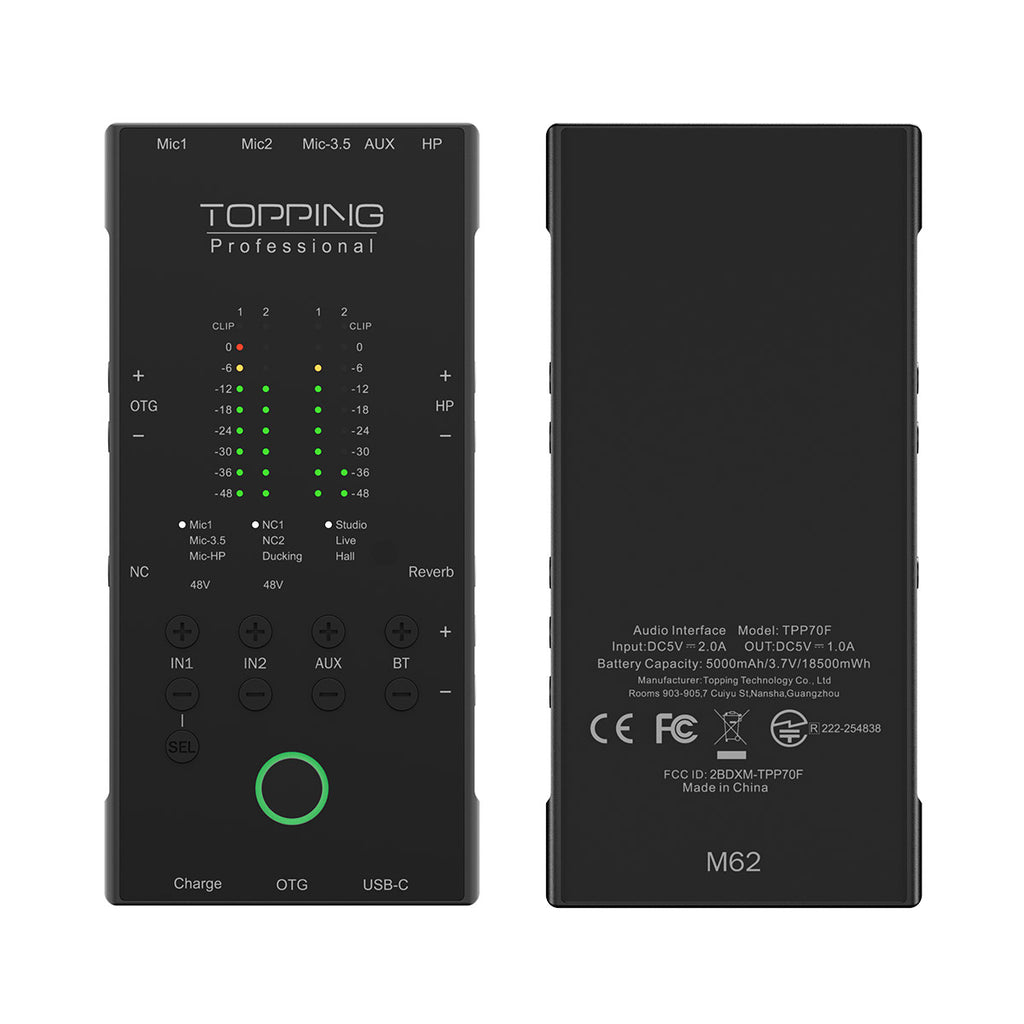 TOPPINGProfessionalM62Next-GenPortableAudioInterface