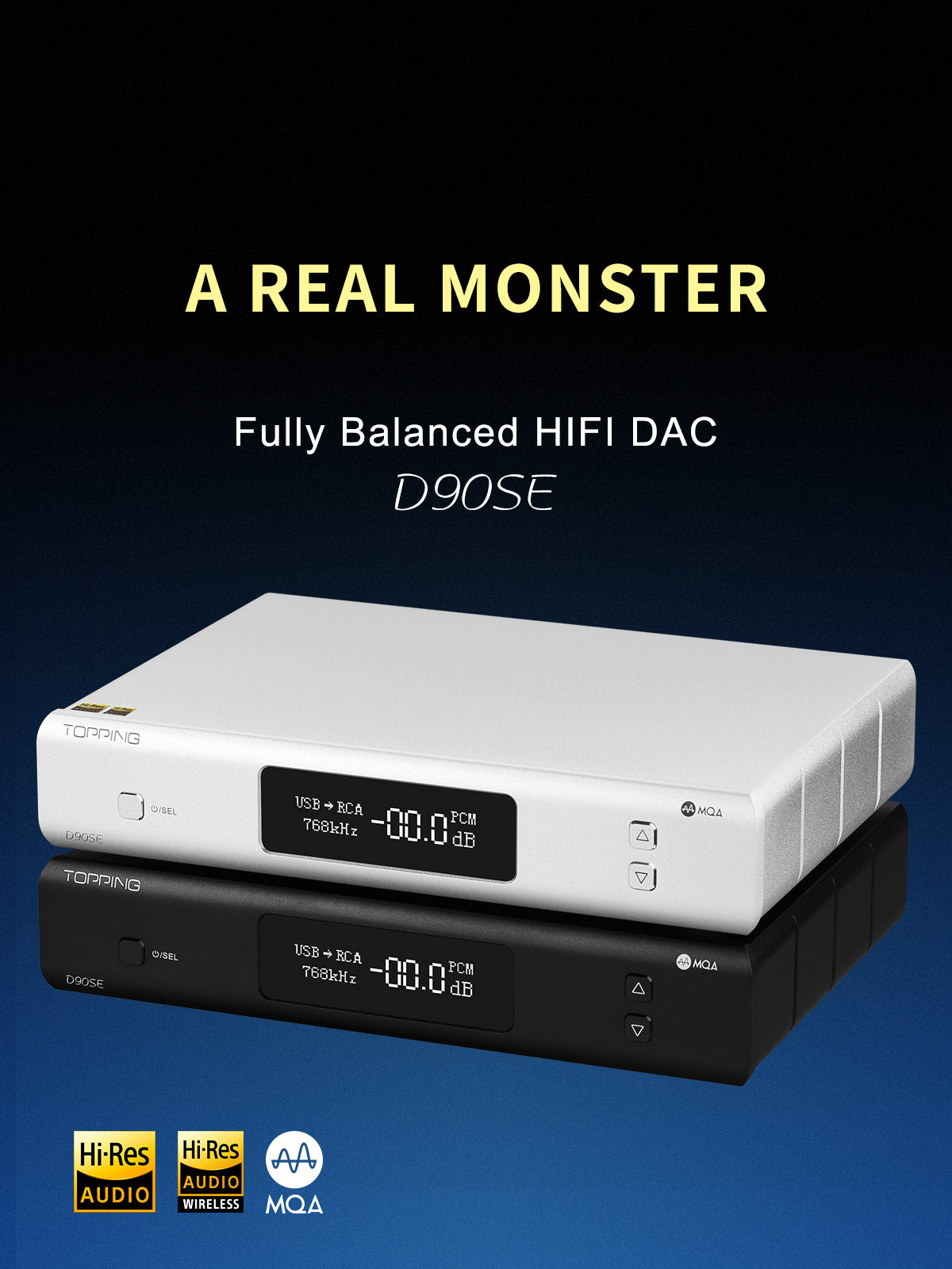 TOPPING D90SE Fully Balanced HiFi DAC