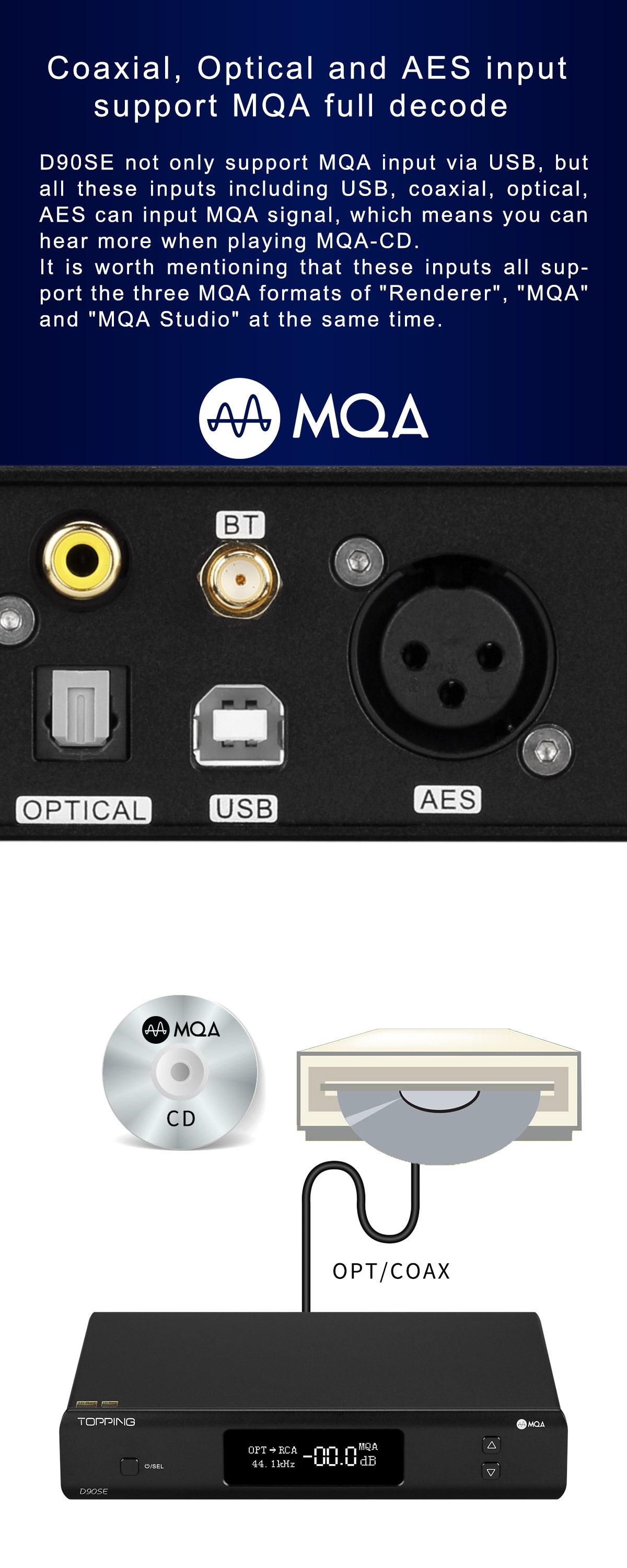 TOPPING D90SE Fully Balanced HiFi DAC