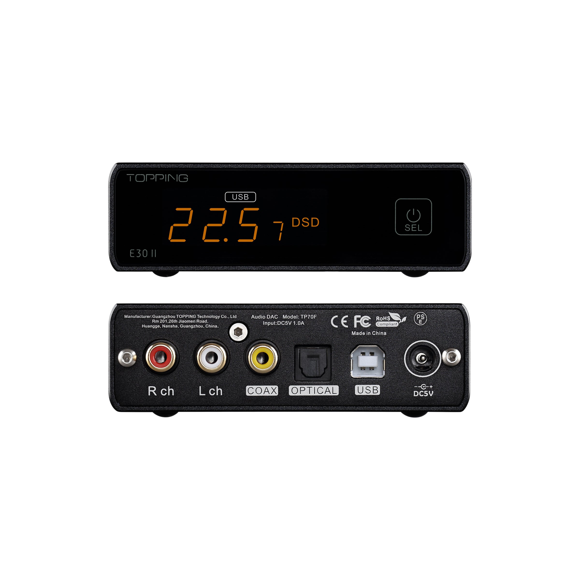 TOPPING E30 II Dual AK4493S Chips Hi-Res Audio DAC（Used-Like New）
