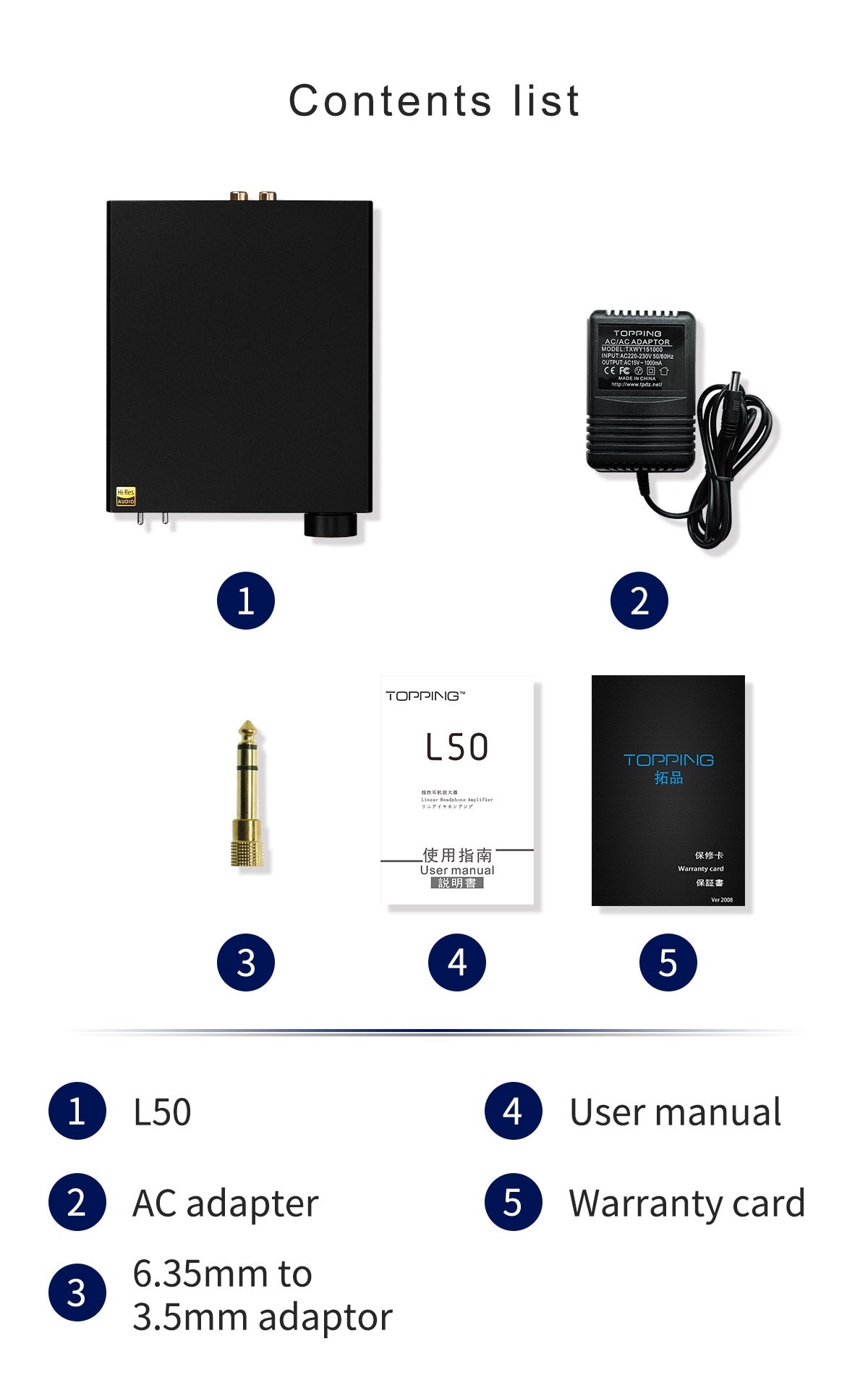 TOPPING L50 NFCA Headphone Amplifier