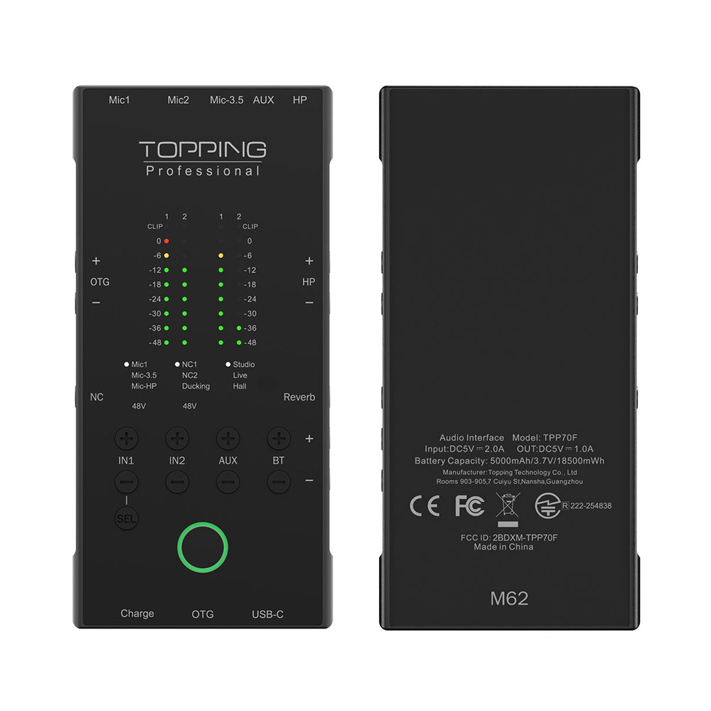 TOPPING Professional M62 Next-Gen Portable Audio Interface