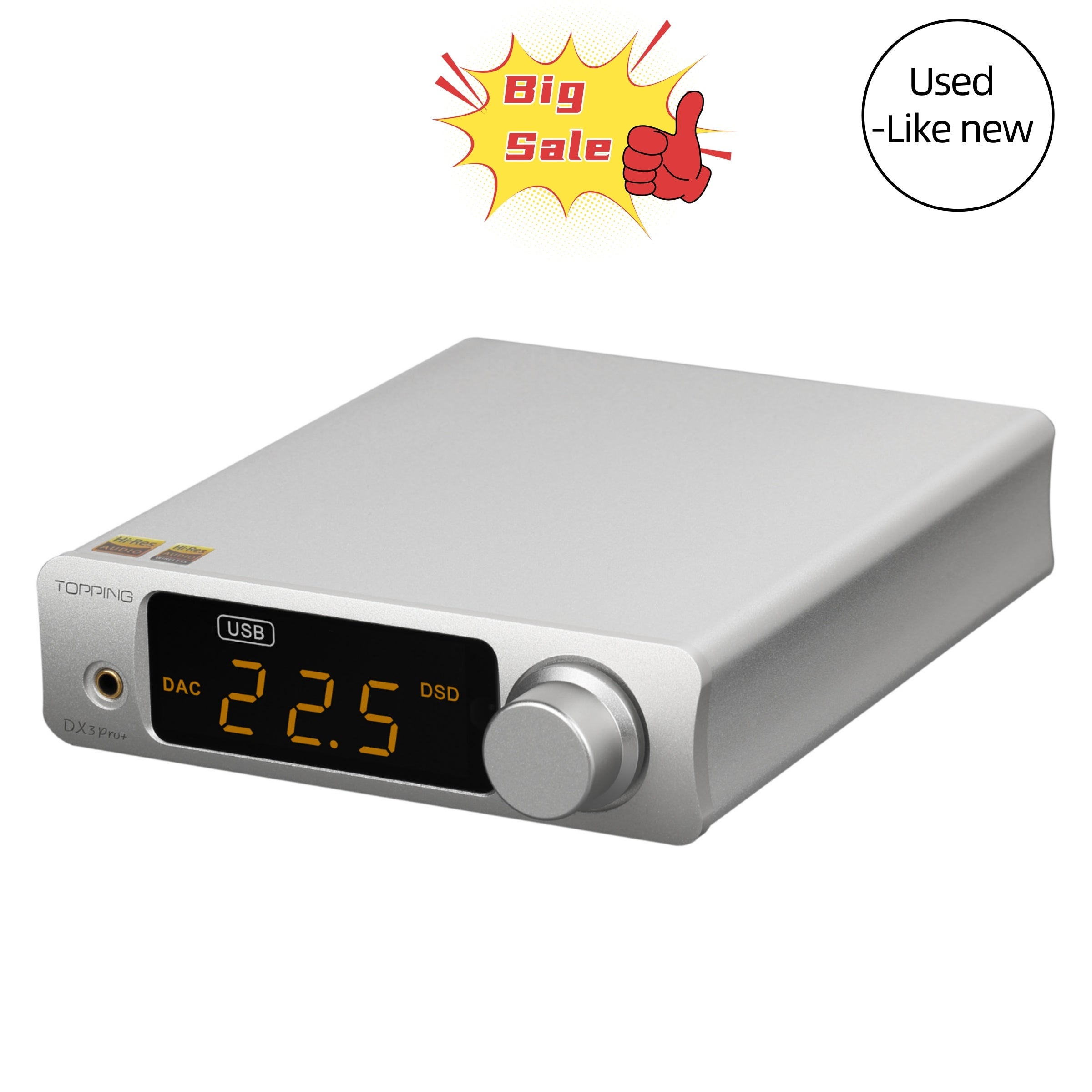 TOPPING DX3Pro+ LDAC Headphone Amplifier（Used-Like New）