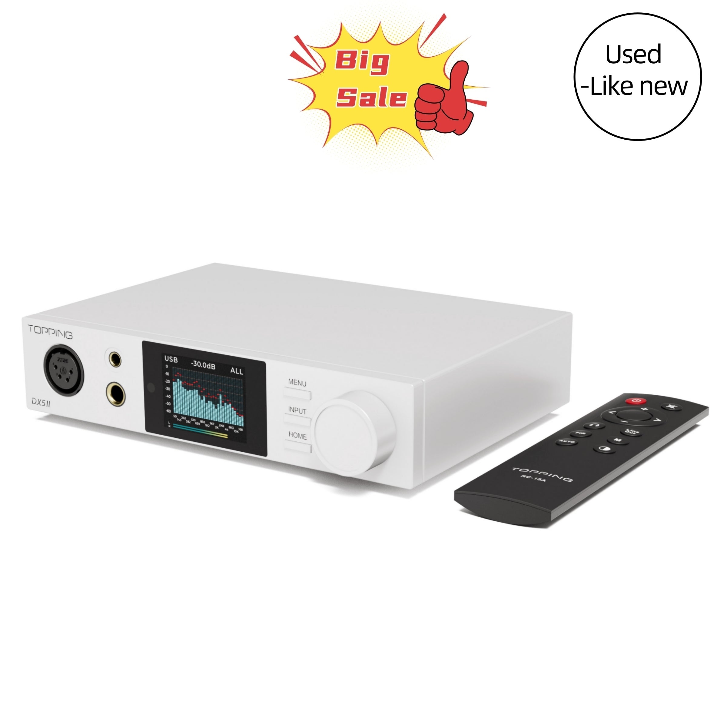 TOPPING DX5 II Hi-Res DAC & Headphone Amp Combo（Used-Like New）